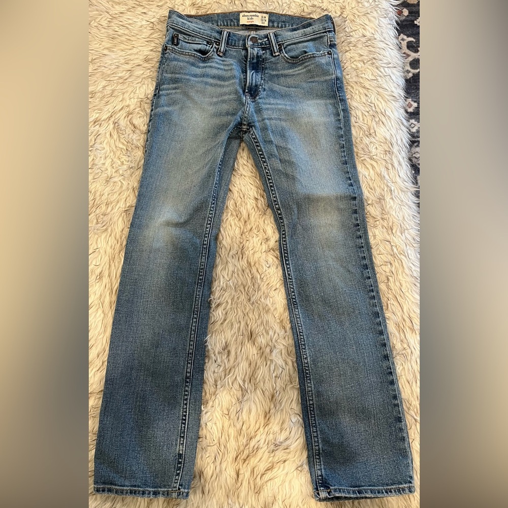 Abercrombie Kids - Straight Jeans - SLIM 13/14 - Medium Wash